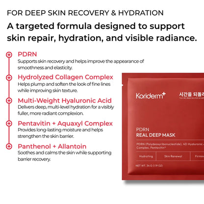 PDRN Deep Mask (4 Masks).